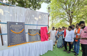 वनमंत्री केदार कश्यप भूमिपूजन कार्यक्रम में हुए सम्मिलित