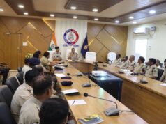 कांकेर में डायल 112 सेवा के संचालन हेतु पुलिस कर्मियों को दिया गया प्रशिक्षण।