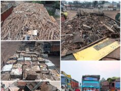 एक ही दिन 8 बड़ी कार्यवाही में 134 टन स्क्रैप और मिनी राइस मिल से मैग्नीज मेटल व पाईलेट गोली जप्त