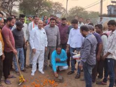 सी सी रोड निर्माण हो जाने से माता चौरा,मुक्ति धाम आने जाने वाले ग्रामीणों को मिलेगी राहत,,,,लहरिया