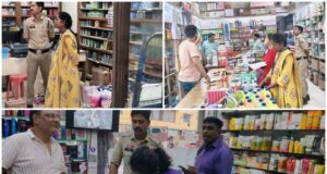 रायगढ़ में कॉस्मेटिक दुकानों पर सघन जांच, नियमों के पालन के दिए निर्देश