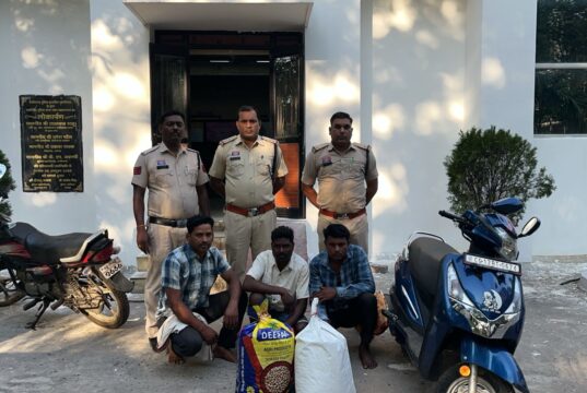 गांजा तस्करों पर पुलिस की बड़ी कार्रवाई,18 किलो गांजा जब्त, तीन आरोपी गिरफ्तार