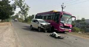 मस्तूरी में दर्दनाक सड़क हादसा….बाइक सवार 2 युवकों को तेज रफ्तार इनोवा ने मारी टक्कर, 1 युवक की मौत, एक गंभीर