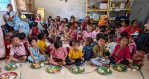 जिले के 2140 आंगनबाड़ी केंद्रों में न्यौता भोज का आयोजन