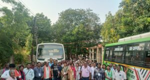 श्री रामलला दर्शन योजना: रायगढ़ से 112 श्रद्धालुओं का 16वां जत्था अयोध्या धाम रवाना
