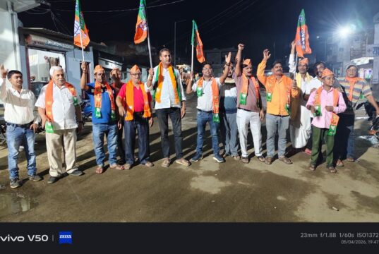 पश्चिम बंगाल, असम और पांडिचेरी में भाजपा की जीत पर खोगापानी में भव्य विजय उत्सव