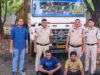 8 टन पॉयलट गोली (कच्चा आयरन) से भरे ट्रेलर को चक्रधरनगर पुलिस ने किया जब्त