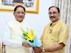 रायपुर : मुख्यमंत्री से छत्तीसगढ़ योग आयोग के नवनियुक्त अध्यक्ष श्री संजय अग्रवाल ने की सौजन्य मुलाकात