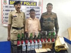 अवैध रूप से अंग्रेजी शराब बिक्री करने वाले आरोपी को आमाबेड़ा पुलिस ने किया गिरफ्तार।