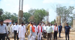 निर्माणाधीन नालंदा परिसर व अमोड़ा-नरहरपुर सड़क निर्माण का लिया जायजा