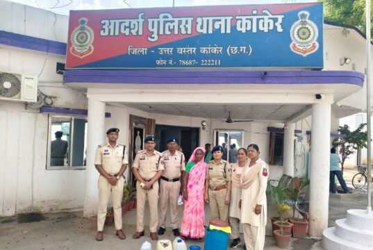 कांकेर पुलिस की आबकारी एक्ट के तहत बड़ी कार्रवाई