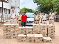 अंतागढ़ पुलिस की आबकारी कार्यवाही में 10लाख से अधिक की सामग्री की गई जप्त, लाखों का अवैध शराब परिवहन करने वाला आरोपी गिरफ्तार