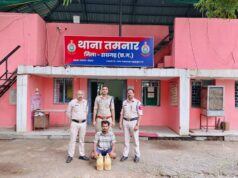 “ऑपरेशन आघात” के तहत तमनार पुलिस की ग्राम उत्तर रेगांव में शराब रेड कार्रवाई, 10 लीटर महुआ शराब जब्त