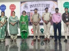 सांदीपनी पब्लिक स्कूल में हर्षोल्लास के साथ मनाया गया अलंकरण समारोह