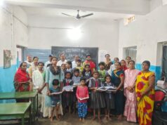 शाला प्रवेश उत्सव एवं न्योता भोजन का आयोजन हर्षोल्लास के साथ संपन्न