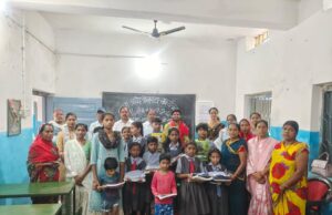 शाला प्रवेश उत्सव एवं न्योता भोजन का आयोजन हर्षोल्लास के साथ संपन्न