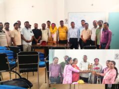 सेवानिवृत्ति पर कृष्ण कुमार तामडी को उसूर में राजस्व विभागीय साथियों ने दी भावभीनी विदाई