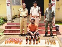 29.340 लीटर अंग्रेजी शराब एवं नगदी रकम जब्त, आबकारी एक्ट के तहत कार्यवाही ।