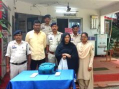 राजधानी बस में गांजा तस्करी कर रहे महिला सहित 02 आरोपी गिरफ्तार ।