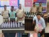 “ऑपरेशन आघात” में 121.250 लीटर अवैध शराब जब्त, अवैध अंग्रेजी-देशी और महुआ शराब के साथ गिरफ्तार आरोपियों पर पुलिस की कार्रवाई