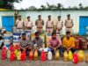 ऑपरेशन आघात के तहत कोतरारोड़ पुलिस की बड़ी कार्रवाई, 395 लीटर महुआ शराब जब्त, 6 आरोपी गिरफ्तार
