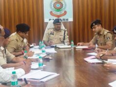 आईजी राम गोपाल गर्ग ने किया जिला पुलिस रायगढ़ का निरीक्षण