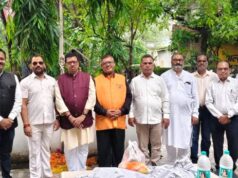 स्वतंत्रता दिवस पर पूर्वांचल भोजपुरी समाज ने फहराया तिरंगा