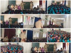 कन्या शाला एवं शासकीय हाईस्कूल सिंगारभाट में कांकेर पुलिस का जागरूकता अभियान।