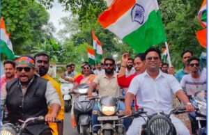 हसदेव मंडल में निकली भव्य तिरंगा यात्रा, वंदे मातरम् के जयघोष से गूंजा नगर
