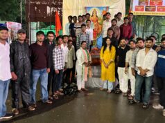 अखिल भारतीय विद्यार्थी परिषद द्वारा स्वतंत्रता दिवस के पवन अवसर पर ‘भारत माता की आरती’ का आयोजन