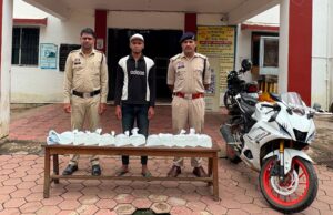 अवैध शराब के विरूद्ध थाना मस्तूरी पुलिस का प्रहार