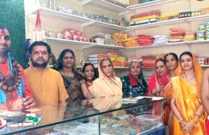 श्री शक्ति पूजन भंडार का भव्य शुभारंभ, धर्माचार्य पं. दुर्गेश शर्मा ने किया उद्घाटन