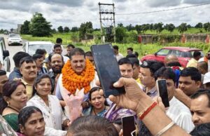 सौरभ सिंह के स्वागत में उमड़ा भाजपाइयों का सैलाब, अकलतरा में गूंजे जयकारे