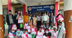 टीबी मरीजों को किया गया फूड बास्केट वितरित