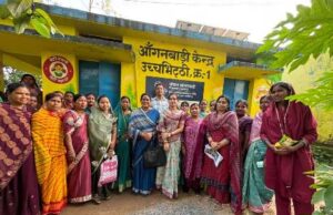 आंगनबाड़ी बनी जनभागीदारी का केंद्र, 289 केंद्रों में आंगन मिलन सेवा से जुड़ा समुदाय