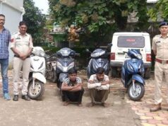 शोरूम यार्ड से 4 एक्टिवा चोरी, पुराने दो बाइक चोरी का भी खुलासा; जूटमिल पुलिस ने 4.50 लाख की संपत्ति की बरामदगी