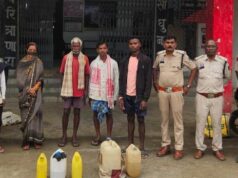 ऑपरेशन आघात में लैलूंगा पुलिस की अवैध शराब पर ताबड़तोड़ कार्रवाई