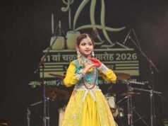 चक्रधर समारोह में बाल कथक नृत्यांगना अनुष्का सुल्तानिया ने मोहा मन