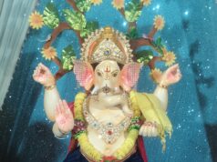 धोबनी क्षेत्र में हर्षोल्लास के साथ मनाई गई गणेश चतुर्थी, जगह-जगह विराजे गणपति बाबा
