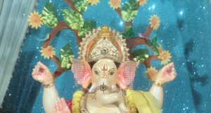 धोबनी क्षेत्र में हर्षोल्लास के साथ मनाई गई गणेश चतुर्थी, जगह-जगह विराजे गणपति बाबा