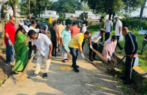 सेवा संकल्प अभियान के तहत कांकेर में चलाया गया व्यापक स्वच्छता अभियान