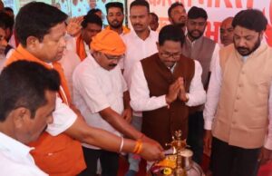 बीजापुर में विकसित भारत संकल्प सभा, सेवा ज्योति यात्रा रवाना