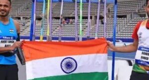 भाला फेंक में भारत का दोहरा परचम, रिंकू ने जीता स्वर्ण तो अजीत सिंह ने दिलाया रजत पदक
