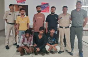 पुलिस की बड़ी कार्रवाई: ट्रेलर चालक से मोबाइल लूटपाट और लूट की मोबाइल खरीद-बिक्री के आरोप मेंत 6 गिरफ्तार, सभी भेजे गए रिमांड पर