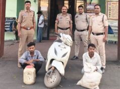 पूंजीपथरा पुलिस की दो स्थानों पर शराब रेड कार्रवाई, 32 लीटर अवैध महुआ शराब के साथ दो आरोपी गिरफ्तार