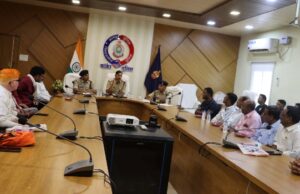 दुर्गा पूजा उत्सव को शांतिपूर्ण एवं सौहार्दपूर्ण वातावरण में संपन्न कराने शांति समिति की बैठक आयोजित।
