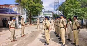 पुलिस अधीक्षक निखिल राखेचा के निर्देशन पर अतिरिक्त पुलिस अधीक्षक योगेश साहू द्वारा थाना कांकेर का किया गया वार्षिक निरीक्षण।