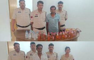 जूटमिल पुलिस की 48 घंटे में ताबड़तोड़ कार्रवाई, 5 आरोपियों से 315 पाव देशी प्लेन और 11 अध्धी शराब जब्त