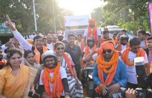 सेवा संकल्प अभियान हुआ सार्थक, विधायक रेणुका सिंह के नेतृत्व में गुजरात से आए बाइक यात्रियों का आत्मीय स्वागत