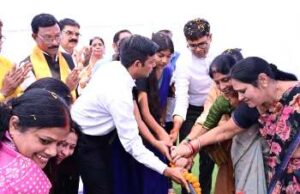 रामभांठा में 75 लाख रुपये की लागत से बनेगा नया हाई स्कूल भवन, वित्त मंत्री ओ.पी. चौधरी ने किया भूमिपूजन